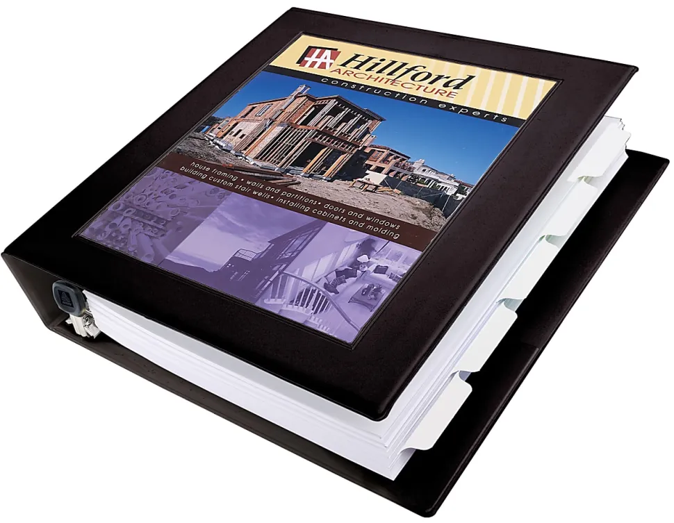 Avery® Heavy-Duty Framed View 3-Ring Binder, 1.5" One Touch EZD® Rings, Black, 1 Binder