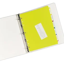 Avery® Heavy Duty Plastic Dividers With White Tab Labels, 8 1/2