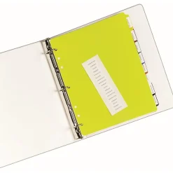 Avery® Heavy-Duty Plastic Dividers, 8-1/2" x 11", 30% Recycled, Set of 8
