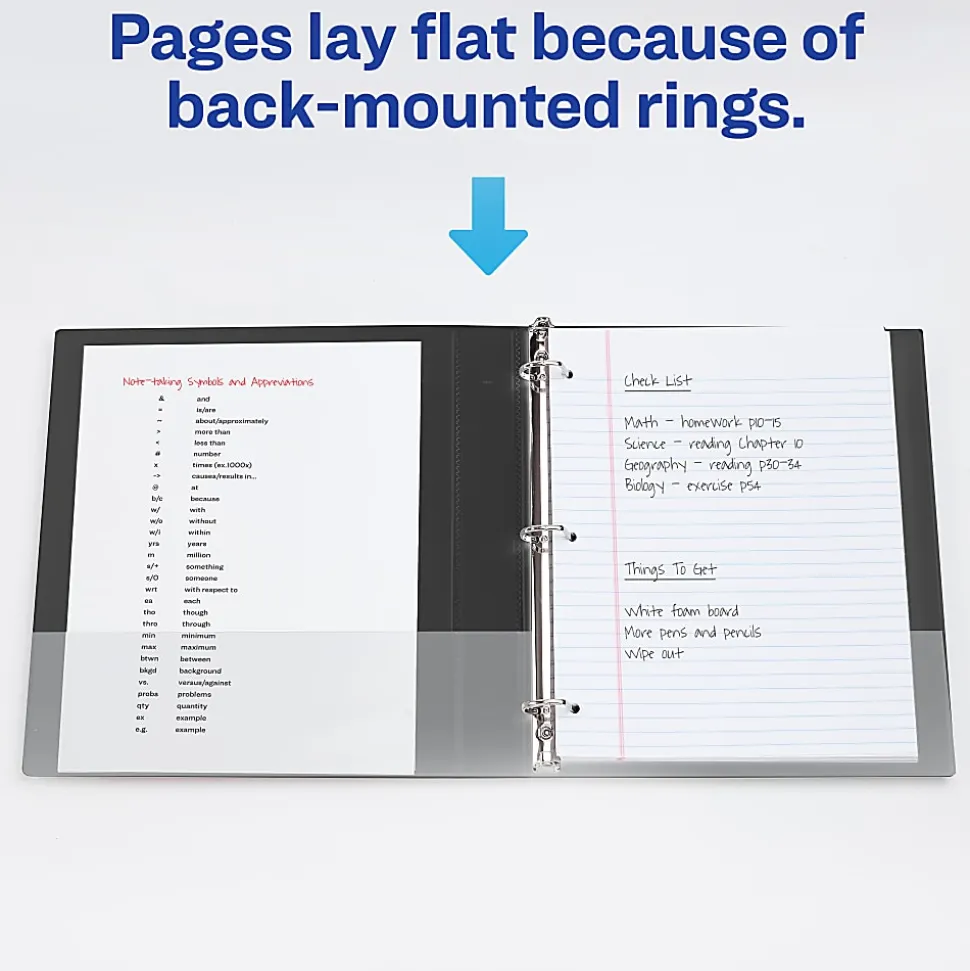 Avery® Heavy-Duty View Binder, 1" One-Touch EZD® Rings, Black, 1 Binder