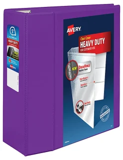 Avery® Heavy-Duty View 3-Ring Binder With Locking One-Touch EZD™ Rings, 5
