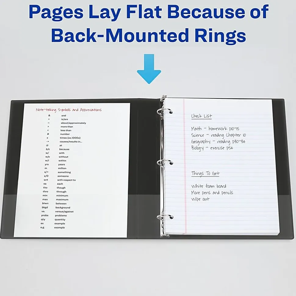 Avery® Heavy-Duty View 3-Ring Binder With Locking One-Touch EZD™ Rings, 1" D-Rings, 42% Recycled, Purple