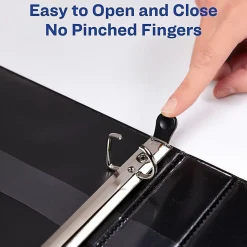 Avery® Heavy-Duty View 3-Ring Binder With Locking One-Touch EZD™ Rings, 1 1/2" D-Rings, 41% Recycled, Chartreuse