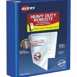 Avery® Heavy-Duty View 3-Ring Binder With Locking One-Touch EZD™ Rings, 3" D-Rings, 39% Recycled, Pacific Blue