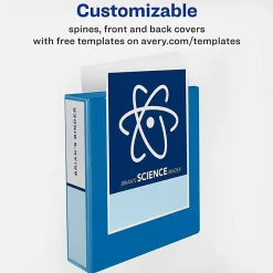 Avery® Heavy-Duty View 3-Ring Binder With Locking One-Touch EZD™ Rings, 1 1/2