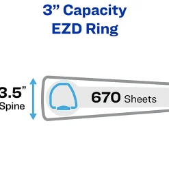 Avery® Heavy-Duty View 3 Ring Binder, 3