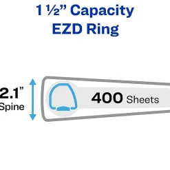 Avery® Heavy-Duty View 3 Ring Binder, 2