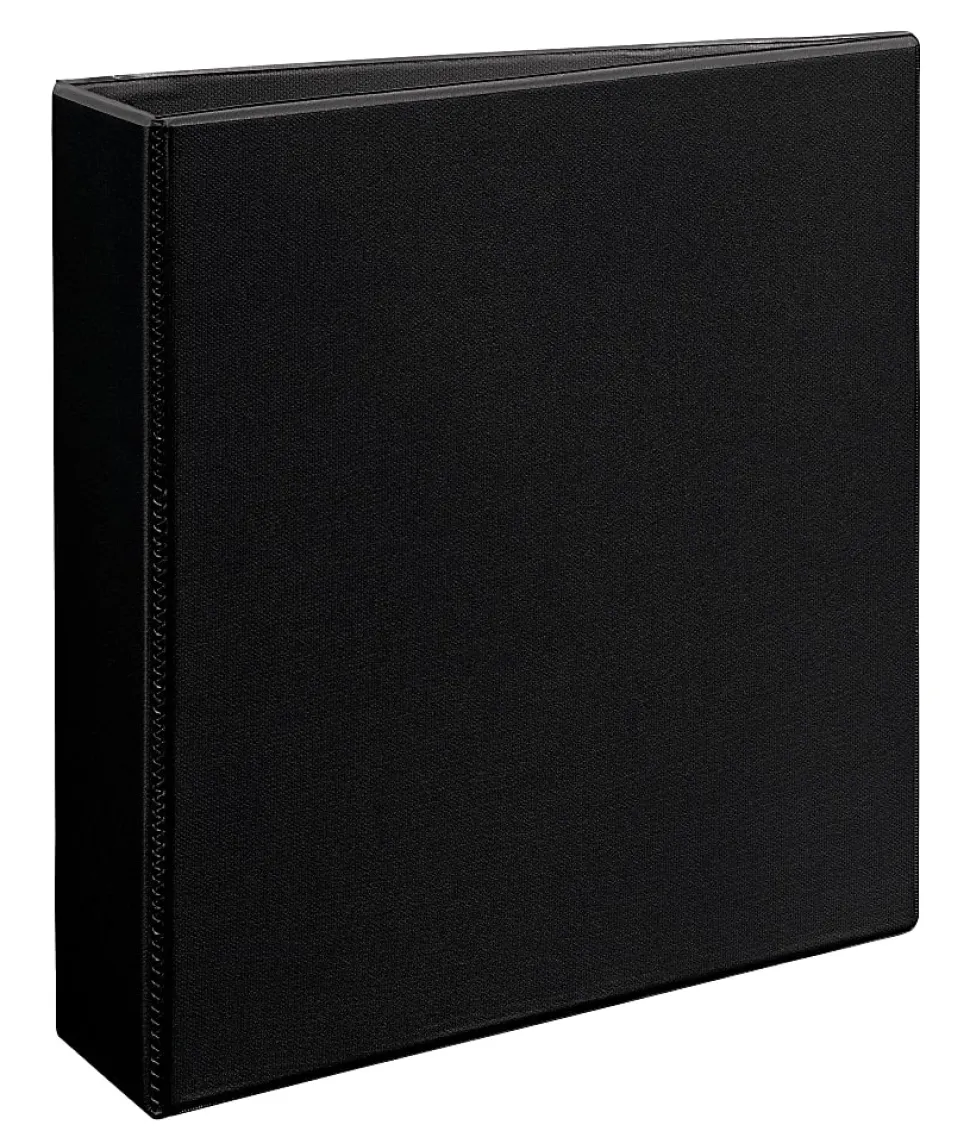 Avery® Heavy-Duty View 3 Ring Binder, 2" One Touch Slant Rings, Black, 1 Binder