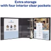 Avery® Heavy-Duty View 3 Ring Binders, 1" One Touch Slant Rings, Black, Pack Of 4