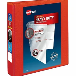 Avery® Heavy-Duty View 3-Ring Binder With Locking One-Touch EZD™ Rings, 1 1/2