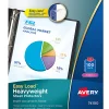 Avery® Heavyweight Sheet Protectors With Easy Load™, 8-1/2" x 11", Diamond Clear, 100 Document Protectors