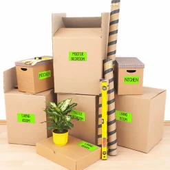 Avery® High-Visibility Shipping Labels, AVE5976, 2" x 4", Neon Green, Box Of 1000