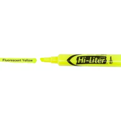 Avery® Hi-Liter® Desk Style Highlighters, Chisel Point, Fluorescent Yellow, Box Of 36