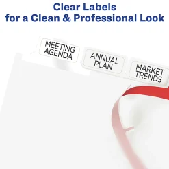 Avery®Index Maker® Big Tab Clear Label Dividers, 8-Tab Set