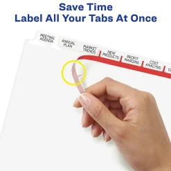 Avery®Index Maker® Big Tab Clear Label Dividers, 8-Tab Set