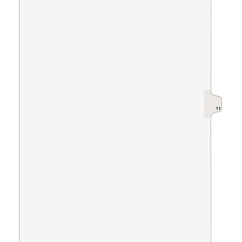 Avery® Individual Legal Dividers Avery® Style, Letter Size, Side Tab #11, Pack Of 25