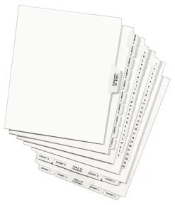 Avery® Individual Legal Dividers Avery® Style, Letter Size, Side Tab #6, Pack Of 25