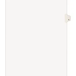 Avery® Individual Legal Dividers Avery® Style, Letter Size, Side Tab #6, Pack Of 25