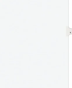 Avery® Individual Legal Dividers Avery® Style, Letter Size, Side Tab #9, Pack Of 25