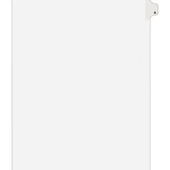 Avery® Individual Legal Dividers Avery® Style, Letter Size, Side Tab A, Pack Of 25