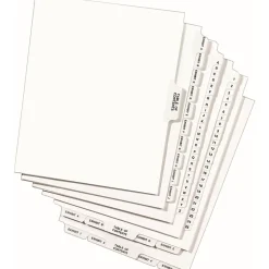 Avery® Individual Legal Dividers Avery® Style, Letter Size, Side Tab A, Pack Of 25