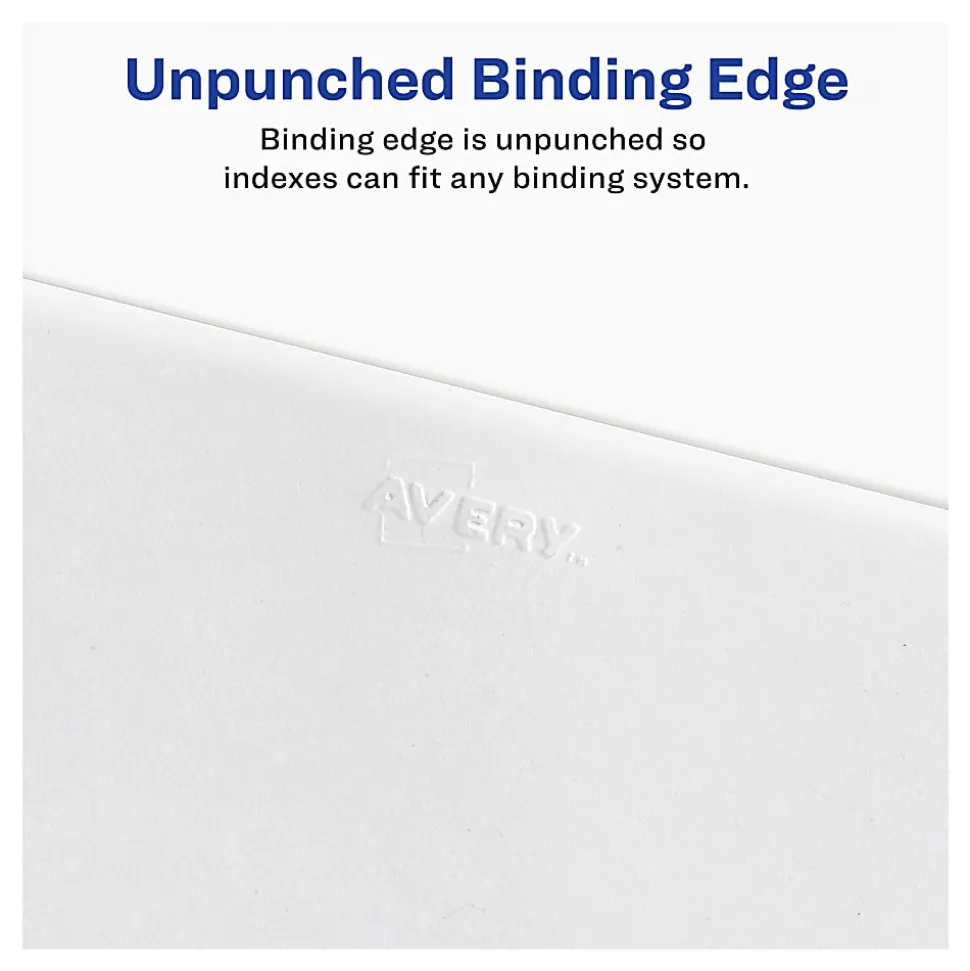 Avery® Individual Legal Exhibit Dividers, Avery® Style, #5, Side Tab, Letter Size, Pack Of 25