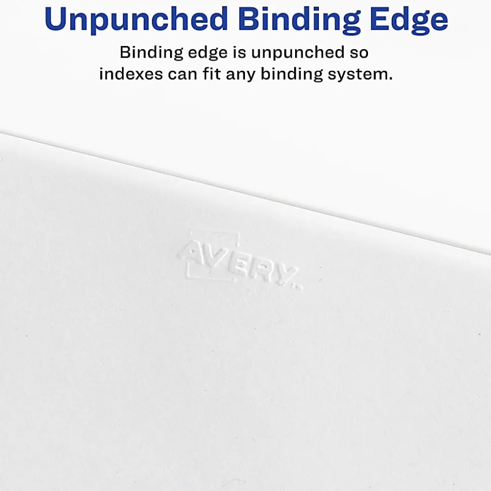 Avery® Individual Legal Exhibit Dividers, Avery® Style, #2, Side Tab, Letter Size, Pack Of 25