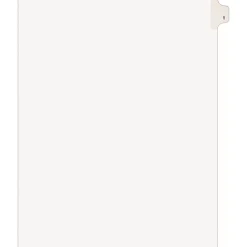 Avery® Individual Legal Exhibit Dividers, Avery® Style, #1, Side Tab, Letter Size, Pack Of 25