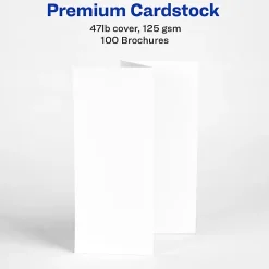 Avery® Inkjet Trifold Matte Brochures, Letter Size (8 1/2