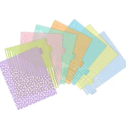 Avery® Insertable Big Tab™ Binder Dividers, 8 Tabs, Pastel Classic Designs