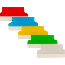 Avery® Insertable Self-Adhesive Index Tabs With Printable Inserts, 1-1/2", Assorted (Blue, Clear, Green, Red, Yellow), Pack Of 25