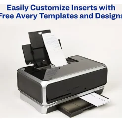 Avery® Insertable Self-Adhesive Index Tabs With Printable Inserts, 1.5