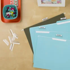 Avery® Insertable Self-Adhesive Index Tabs With Printable Inserts, 1.5