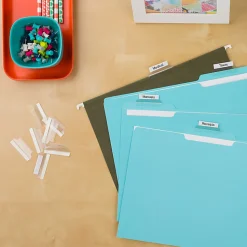 Avery® Insertable Self-Adhesive Index Tabs With Printable Inserts, 1.5
