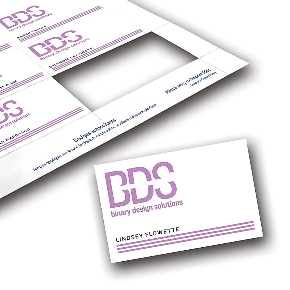 Avery® Laser Name Badge Inserts, 3" x 4", Box Of 300