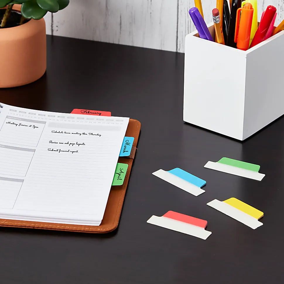 Avery® Margin Ultra Tabs®, 2.5" x 1", Assorted Primary, Set Of 24 Repositionable Tabs