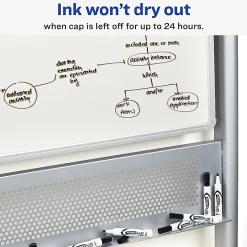 Avery® Marks A Lot® Dry Erase Markers, Chisel Tip, Desk-Style, Assorted, Pack Of 8 Markers