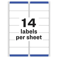 Avery® Matte Address Labels With Sure Feed® Technology, 5662, Rectangle, 1-1/3