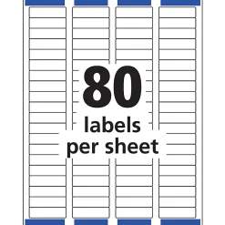 Avery® Matte Return Address Labels With Sure Feed® Technology, 18667, Rectangle, 1/2