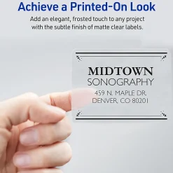 Avery® Matte Shipping Labels With Sure Feed® Technology, 8663, Rectangle, 2