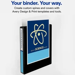Avery® Mini Durable View 3-Ring Binder, 1/2
