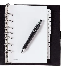 Avery® Mini Preprinted Dividers, 5-1/2" x 8-1/2", 12-Tab (Jan.-Dec.), White, 1 Set