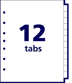 Avery® Mini Preprinted Dividers, 5-1/2