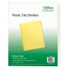 Avery® Office Essentials Insertable Dividers, 8-Tab, 8 1/2" x 11", Buff/Clear