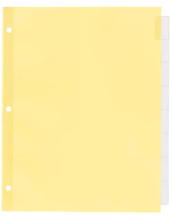 Avery® Office Essentials Insertable Dividers, 8-Tab, 8 1/2