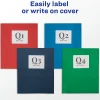Avery® Paper 2-Pocket Folders, 8-1/2" x 11", Red, Pack Of 125 Folders