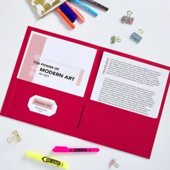 Avery® Paper 2-Pocket Folders, 8-1/2