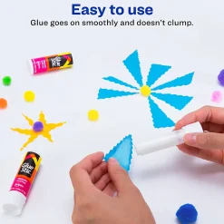 Avery® Permanent Glue Stick™, Washable, Nontoxic, 0.26 oz., Pack Of 6