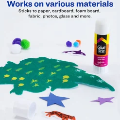Avery® Permanent Glue Stic™,, Washable, Nontoxic, 0.26 oz., 3 Glue Sticks