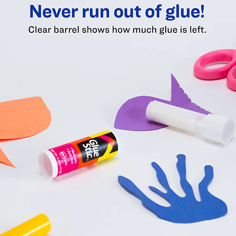 Avery® Permanent Glue Stic™, Washable, Nontoxic, 0.26 Oz, 1 Glue Stick